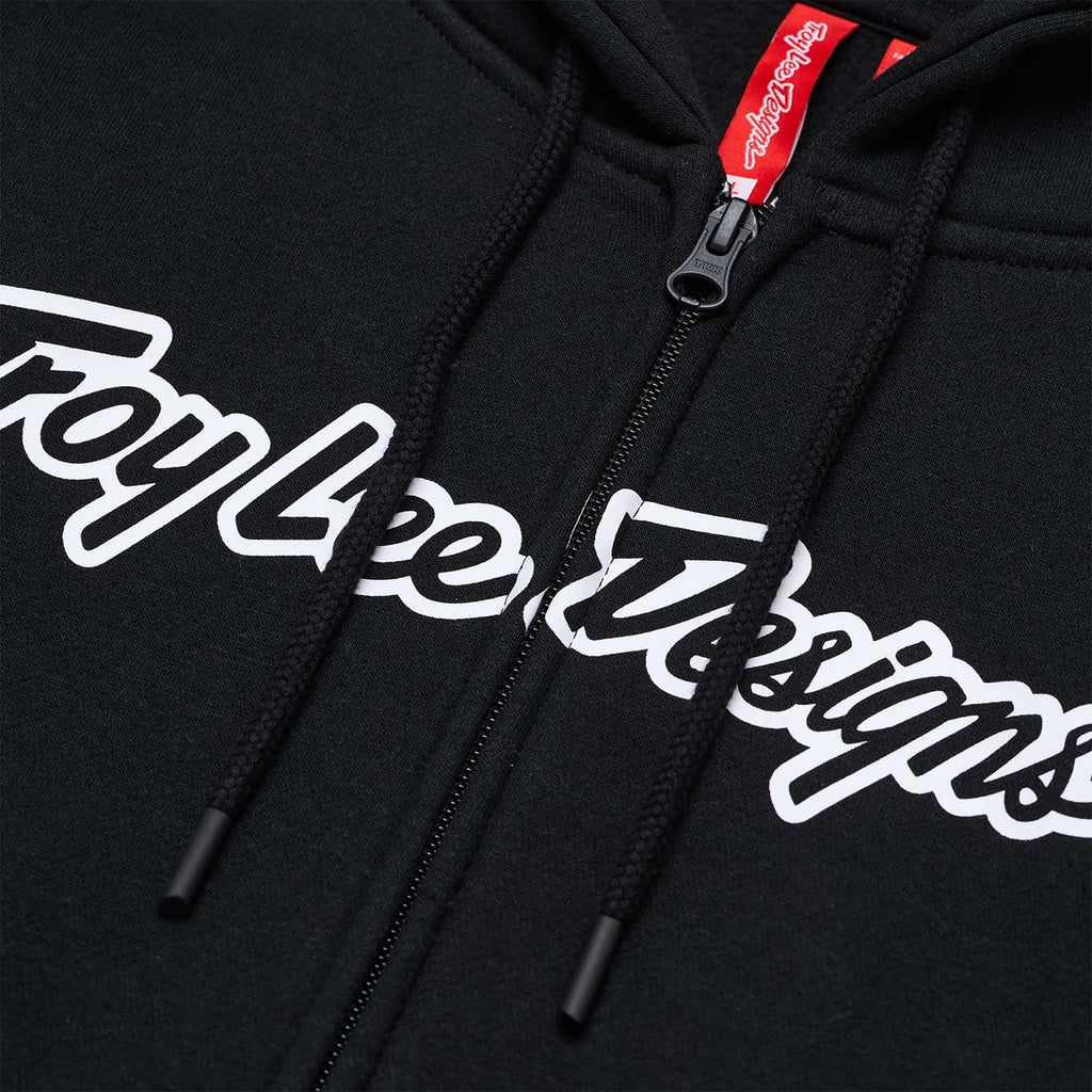 Troy Lee Designs Zip Up Hoodie - SIGNATURE (Black)