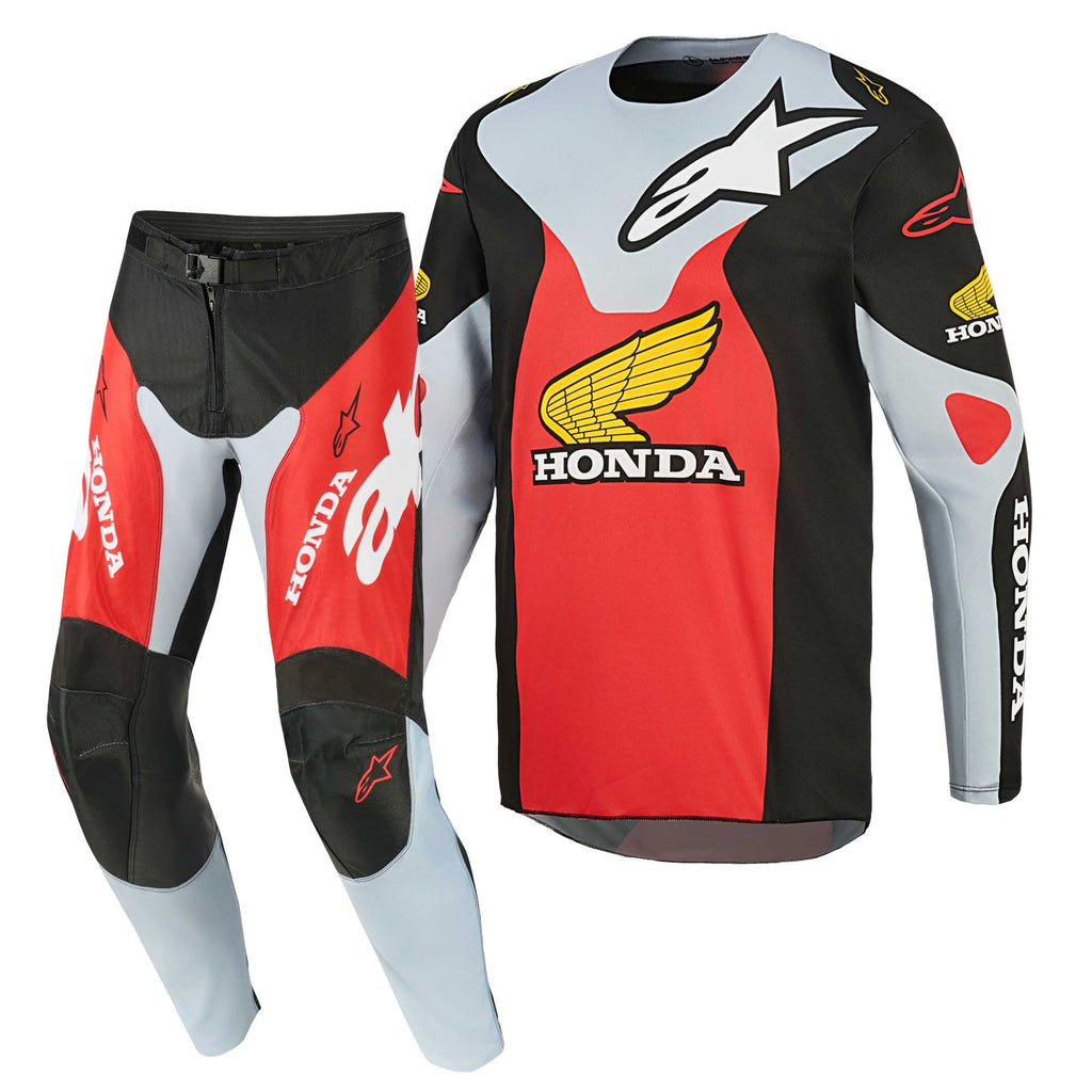 Alpinestars MX Jersey & Pant Kit Deal - Racer HONDA VEIL (Black/Gray/Red)