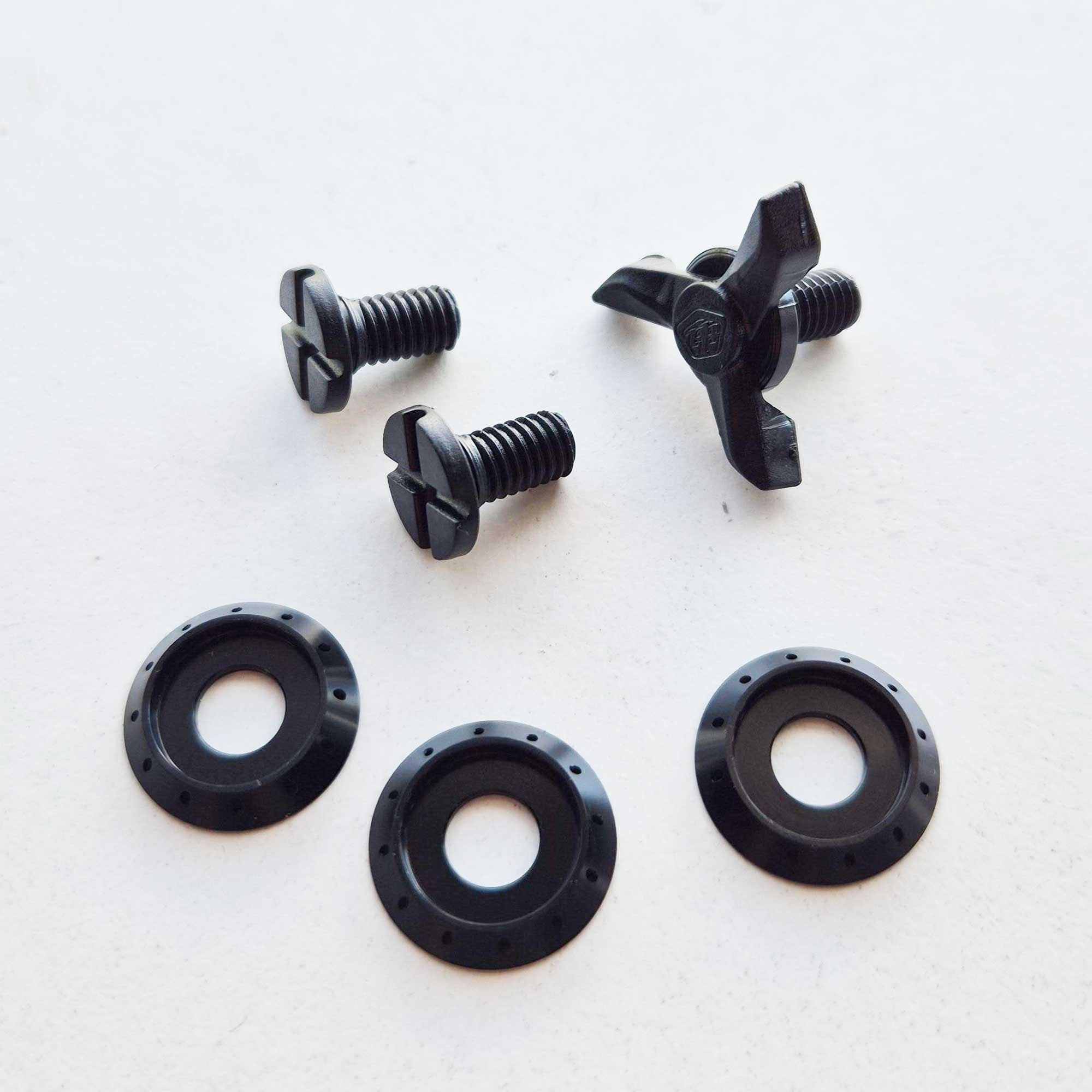 Troy Lee (Spares) MX Helmet - SE5 Peak Screw Set (Black)