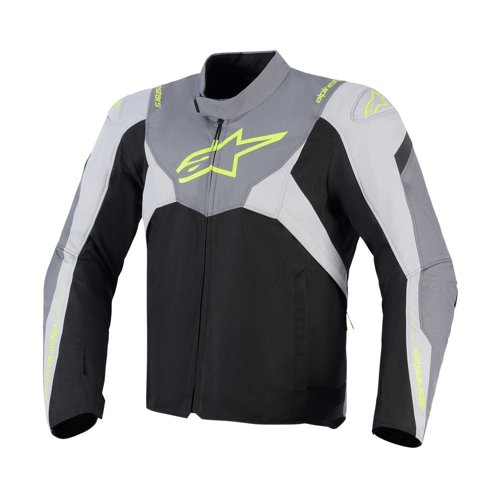 Alpinestars T-Jaws V4 WP Motorcycle Sports Textile Jacket (Black/Ice Grey/Dark Grey)