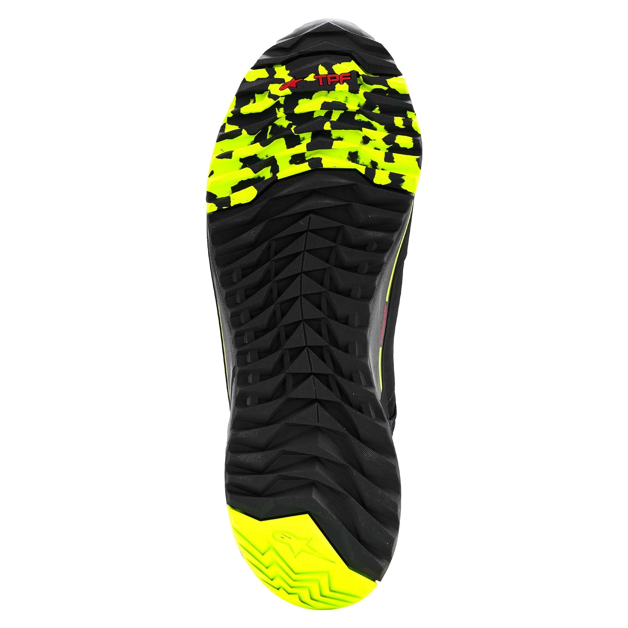 Alpinestars CR-X Drystar Waterproof Motorcycle Adventure Riding Shoes (Black/Dark Grey/Yellow Fluo)