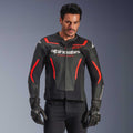 Alpinestars GP FORCE V2 Airflow Motorcycle Leather Jacket (Black/Red Fluo)
