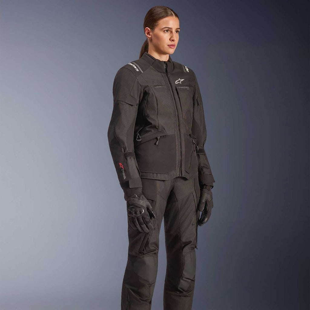 Alpinestars Women's Andes Drystar V4 Motorcycle Textile Jacket (Black)