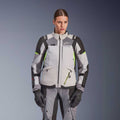 Alpinestars Women's Andes Drystar V4 Motorcycle Textile Jacket (Ice Grey/Dark Grey/Black/Yellow Fluo)