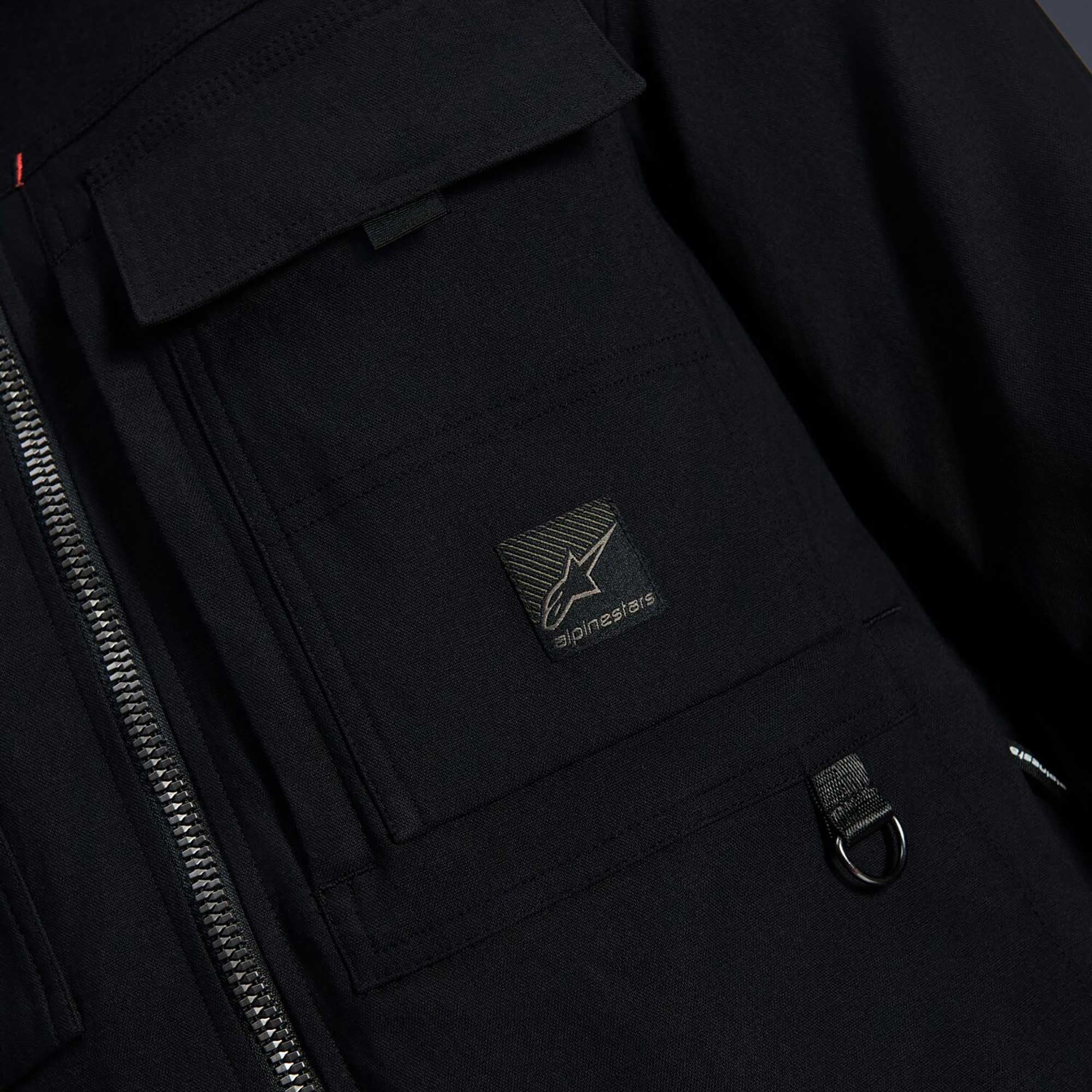 Alpinestars BRYON WR Overshirt Motorcycle Urban Textile Jacket (Black)