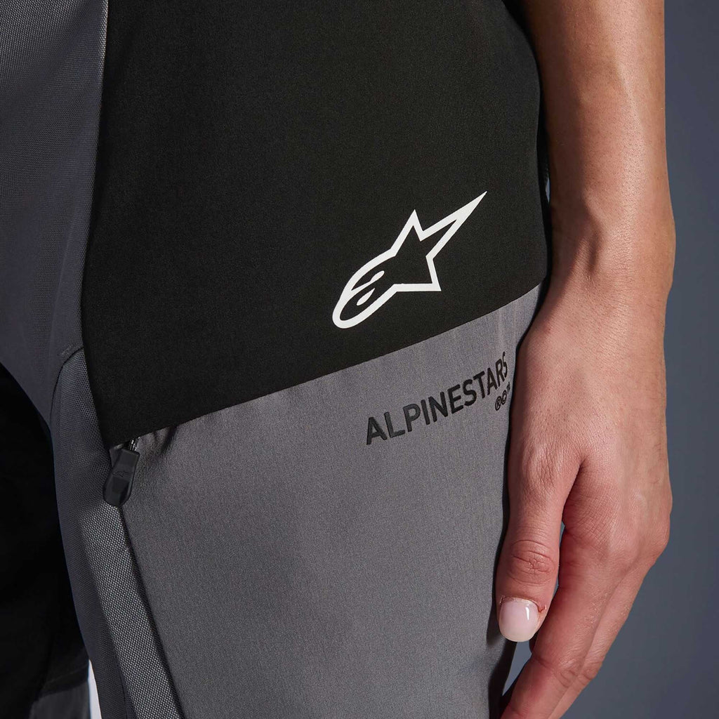 Alpinestars Women's Andes Drystar V4 Motorcycle Textile Pant (Black/Dark Grey)