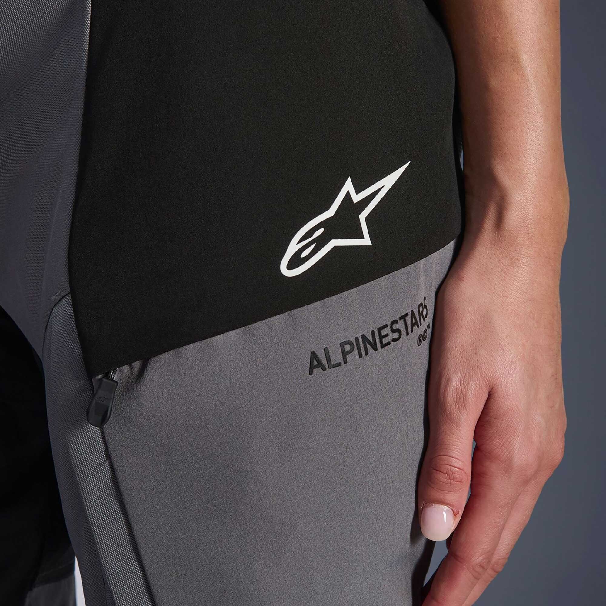 Alpinestars Women's Andes Drystar V4 Motorcycle Textile Pant (Black/Dark Grey)