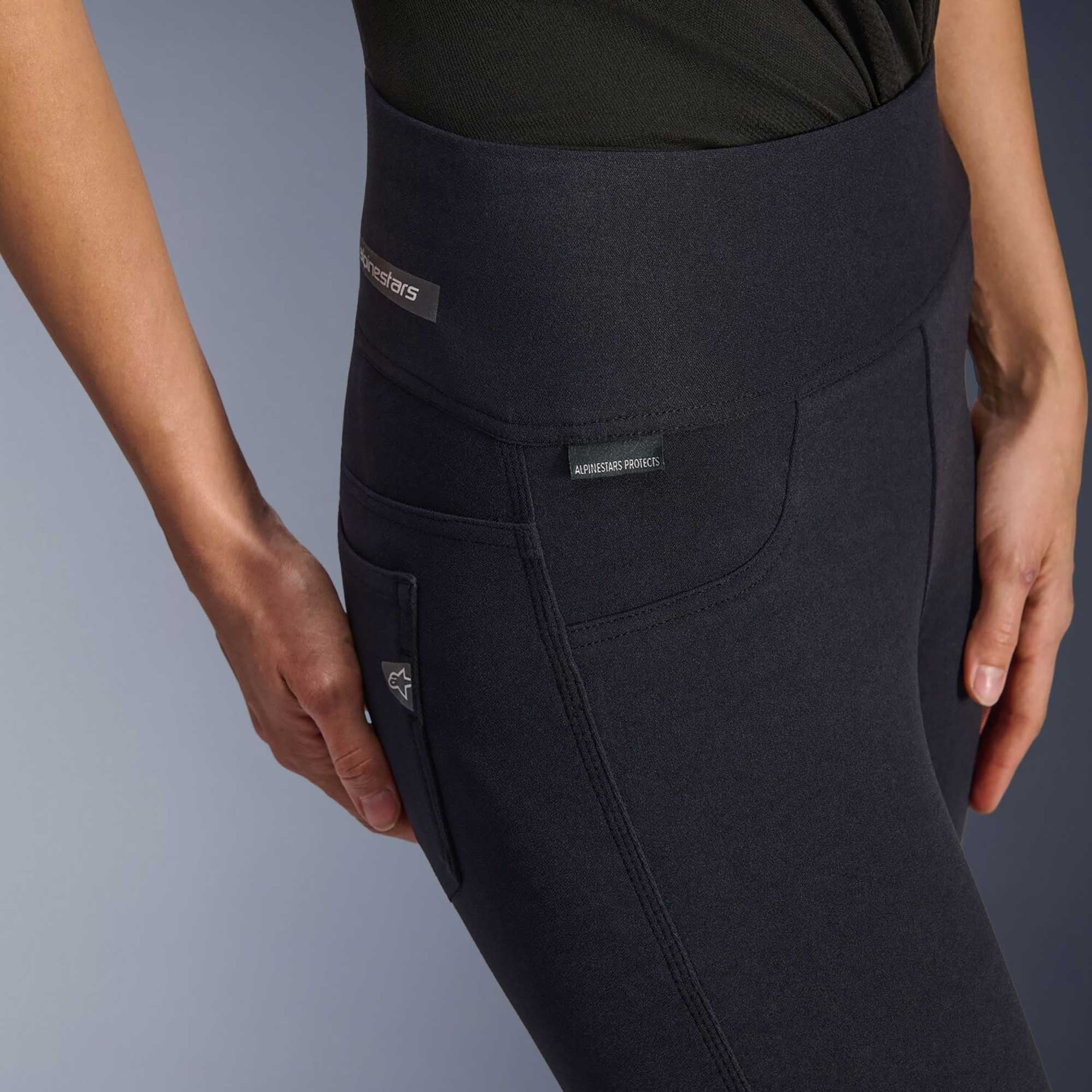 Alpinestars Stella FLEX-AST Leggings Women's Motorcycle Jeans (Black/Black)