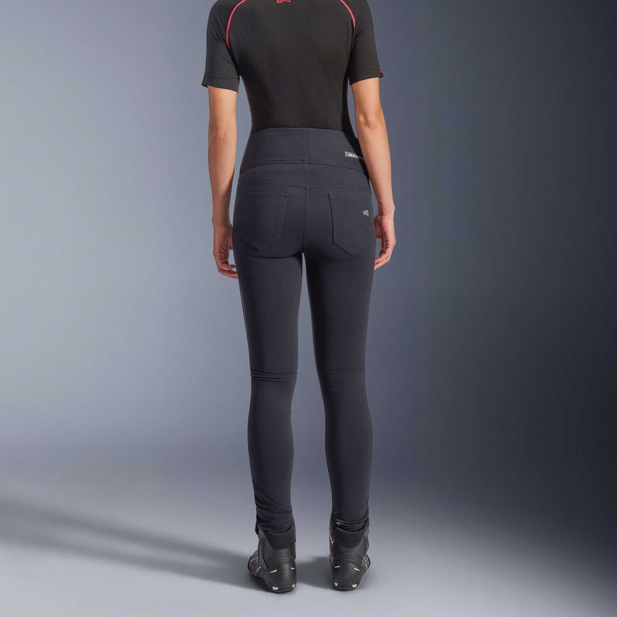 Alpinestars Stella FLEX-AST Leggings Women's Motorcycle Jeans (Black/Black)