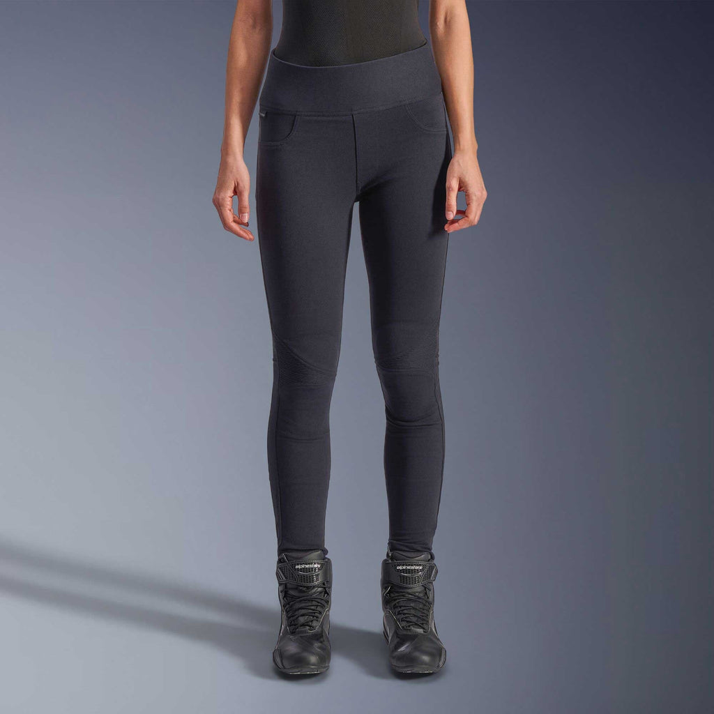 Alpinestars Stella FLEX-AST Leggings Women's Motorcycle Jeans (Black/Black) **Short Leg**