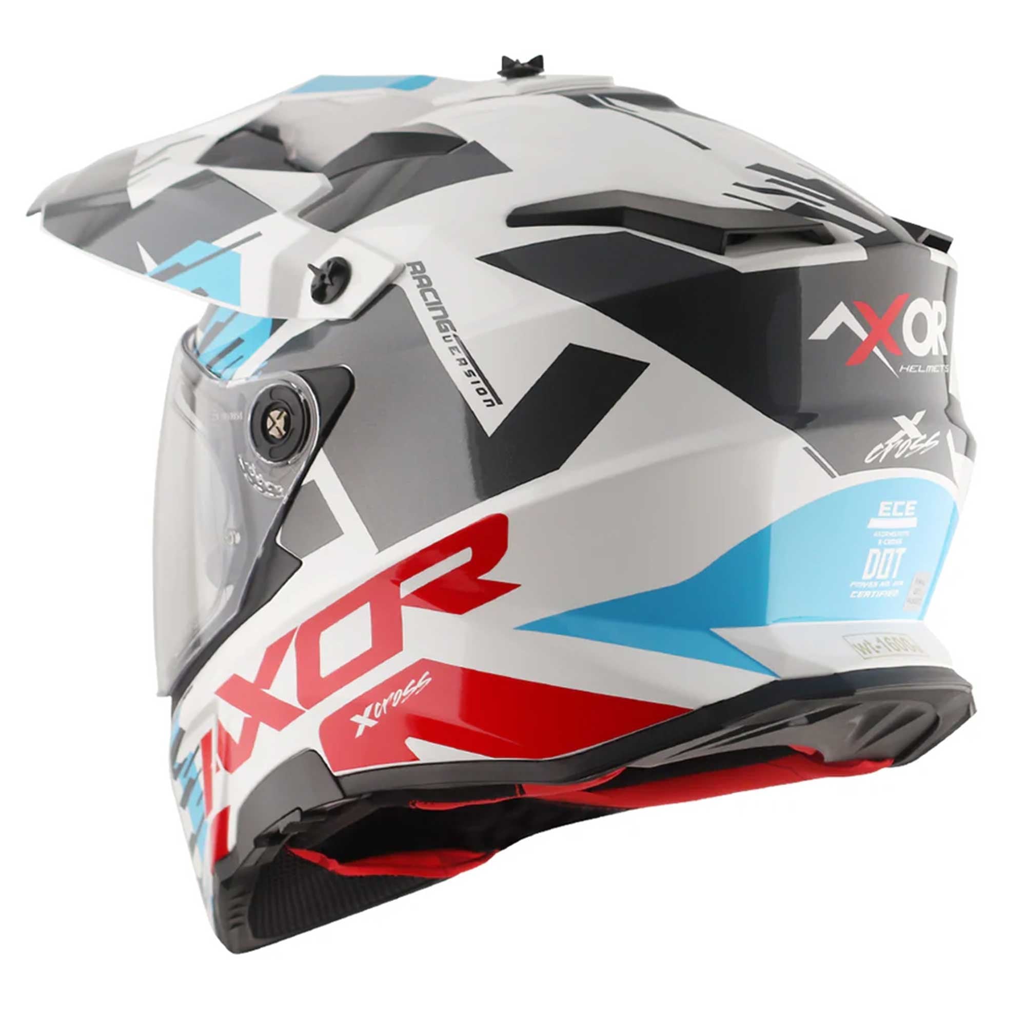 Axor (2026) Helmet - X-Cross Adventure - Gloss White/Red