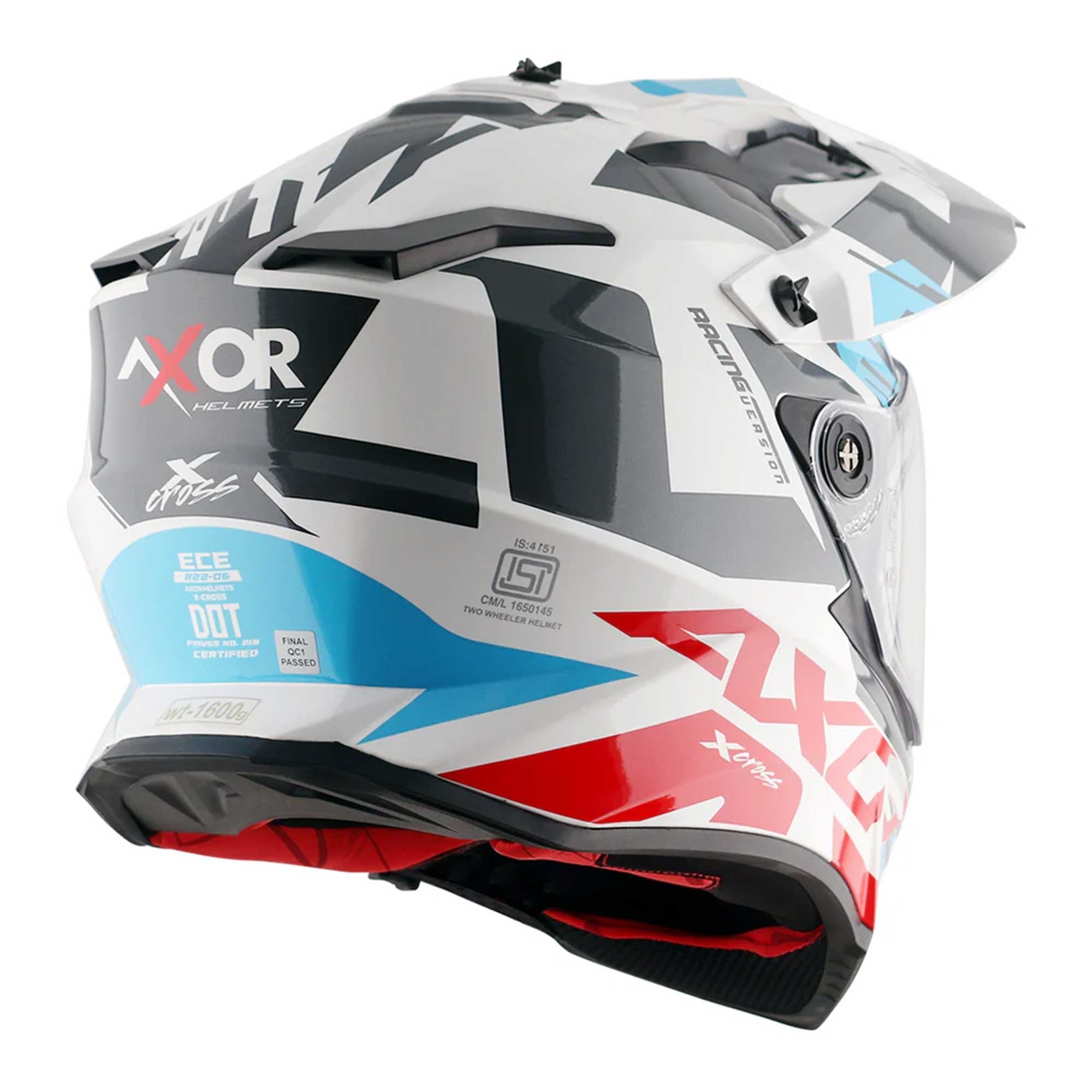 Axor (2026) Helmet - X-Cross Adventure - Gloss White/Red