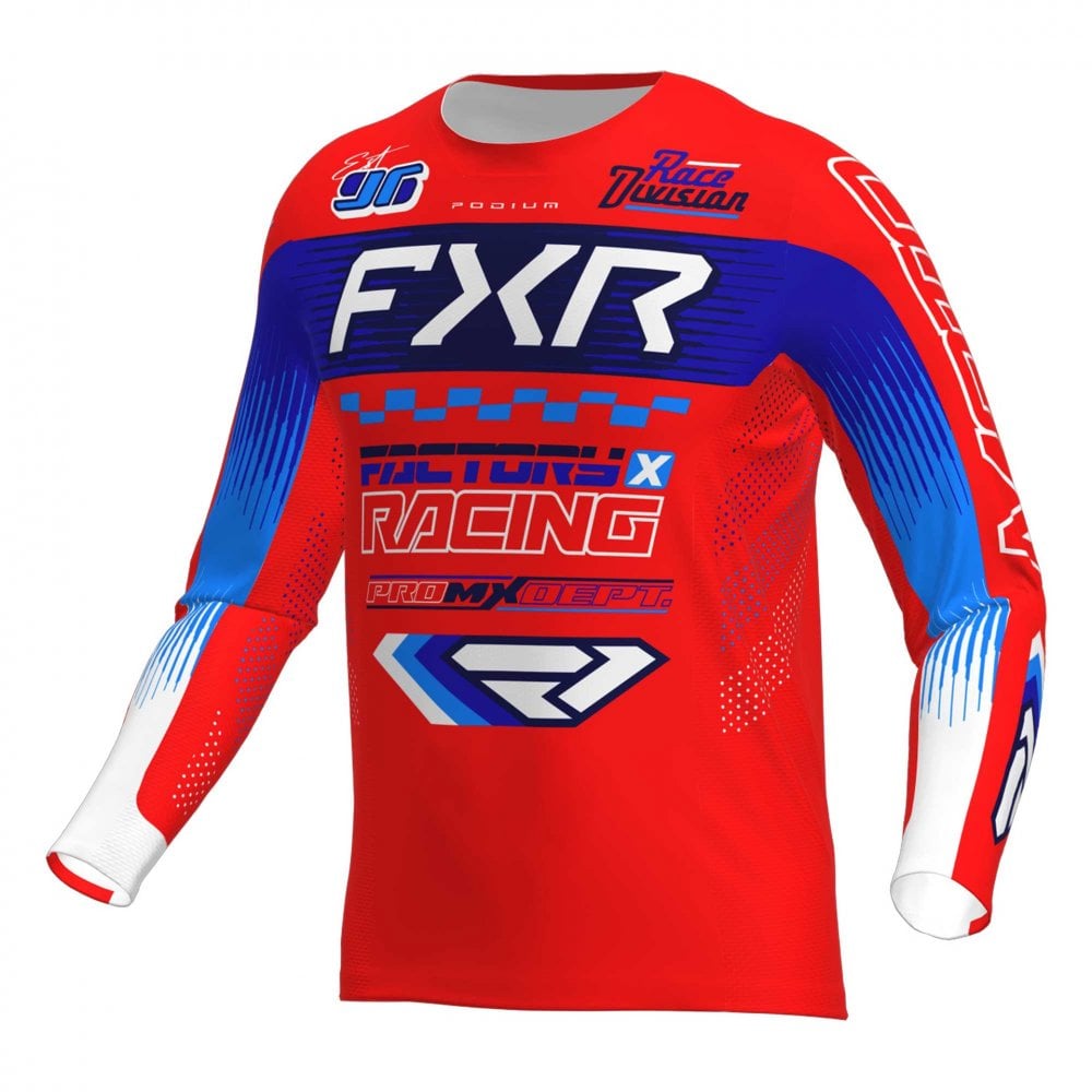 FXR (MX26) MX Jersey & Pant Kit Deal - PODIUM Gladiator (Red/Blue/White)