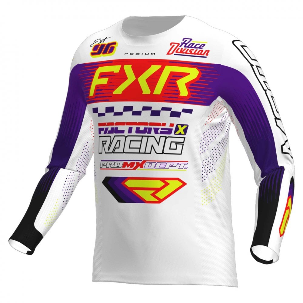 FXR (MX26) MX Jersey & Pant Kit Deal - PODIUM Gladiator (White/Purple/Red)