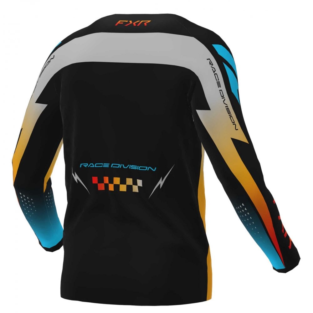 FXR (MX26) Youth Jersey - CLUTCH (Grey/Sky/Orange)