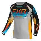 FXR (MX26) Youth MX Jersey & Pant Kit Deal - CLUTCH (Grey/Sky/Orange)