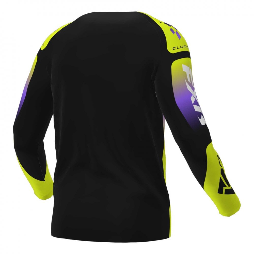 FXR (MX26) Kids MX Jersey & Pant Kit Deal - CLUTCH (Hi Vis/Black/Purple)
