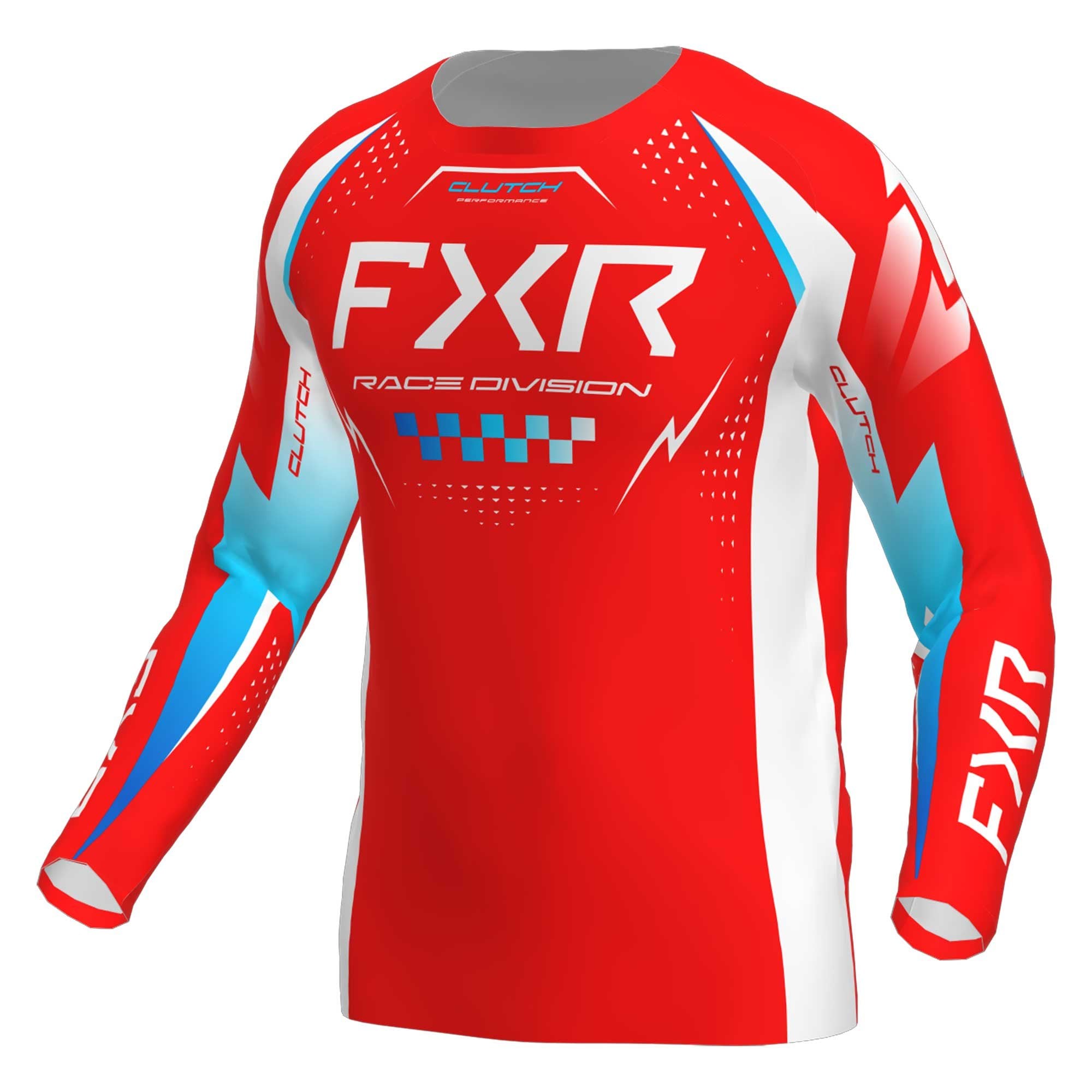 FXR (MX26) Youth Jersey - CLUTCH (Red/Blue/White)