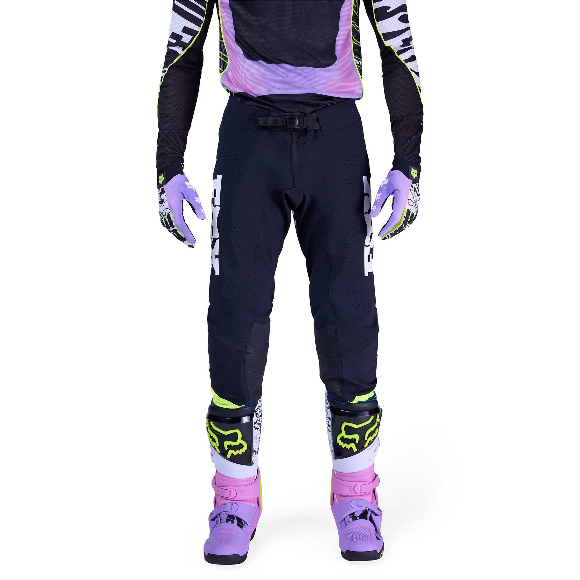 FOX (Limited Edition) Jersey & Pant Kit Deal - FLEXAIR - PHANTOM (Black/White/Purple)