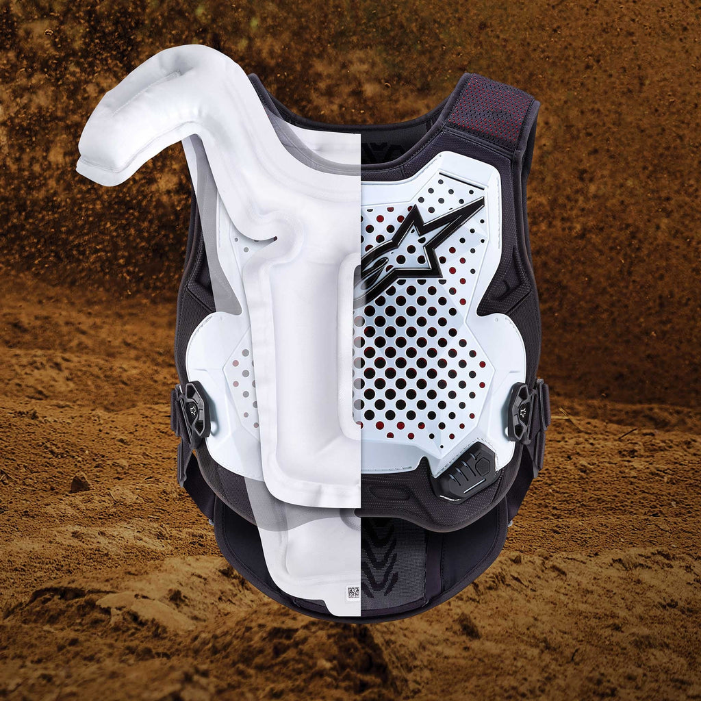 Alpinestars (Air Bag) System - Tech-Air MX Chest & Back Armour (White)