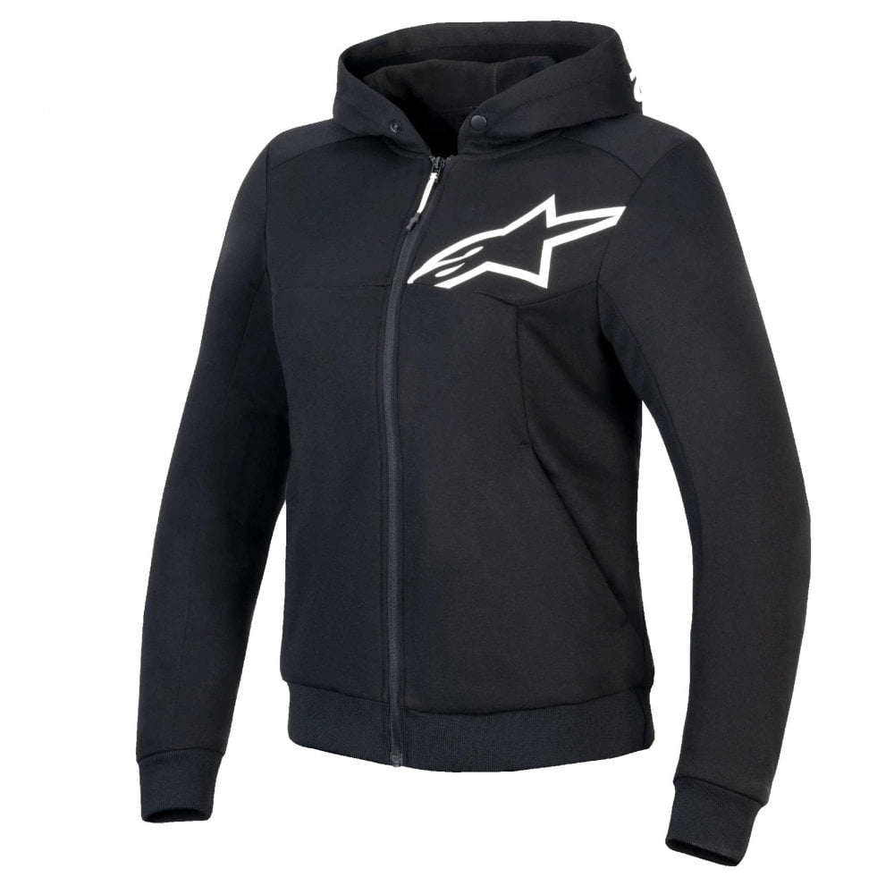 Alpinestars Women's Chrome V2 SPORT Motorcycle Hoodie (Black/White)