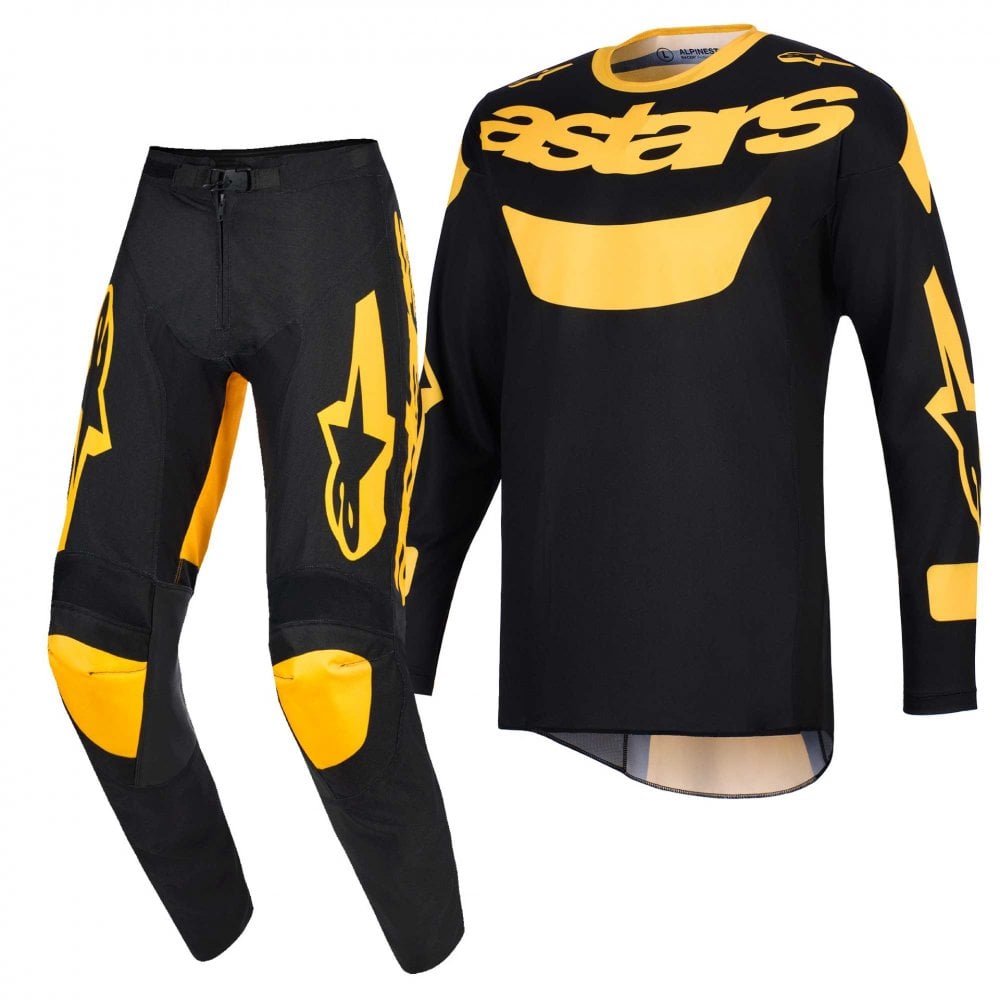 Alpinestars MX Jersey & Pant Kit Deal - Racer RIWAY (Yellow/Black)