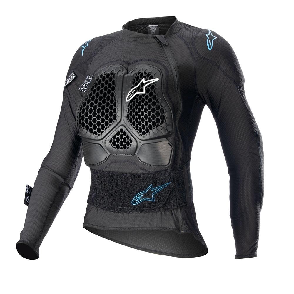 Alpinestars Women's Bionic Action V2 Motocross Armoured Protection Jacket (Black/Cyan)
