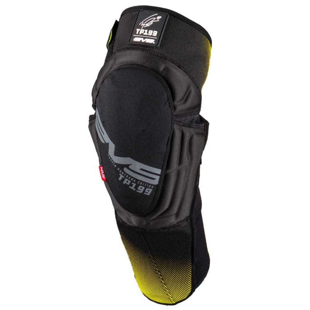EVS Adult TP199 MX | MTB Knee Guards (Black/Hi Viz Yellow)