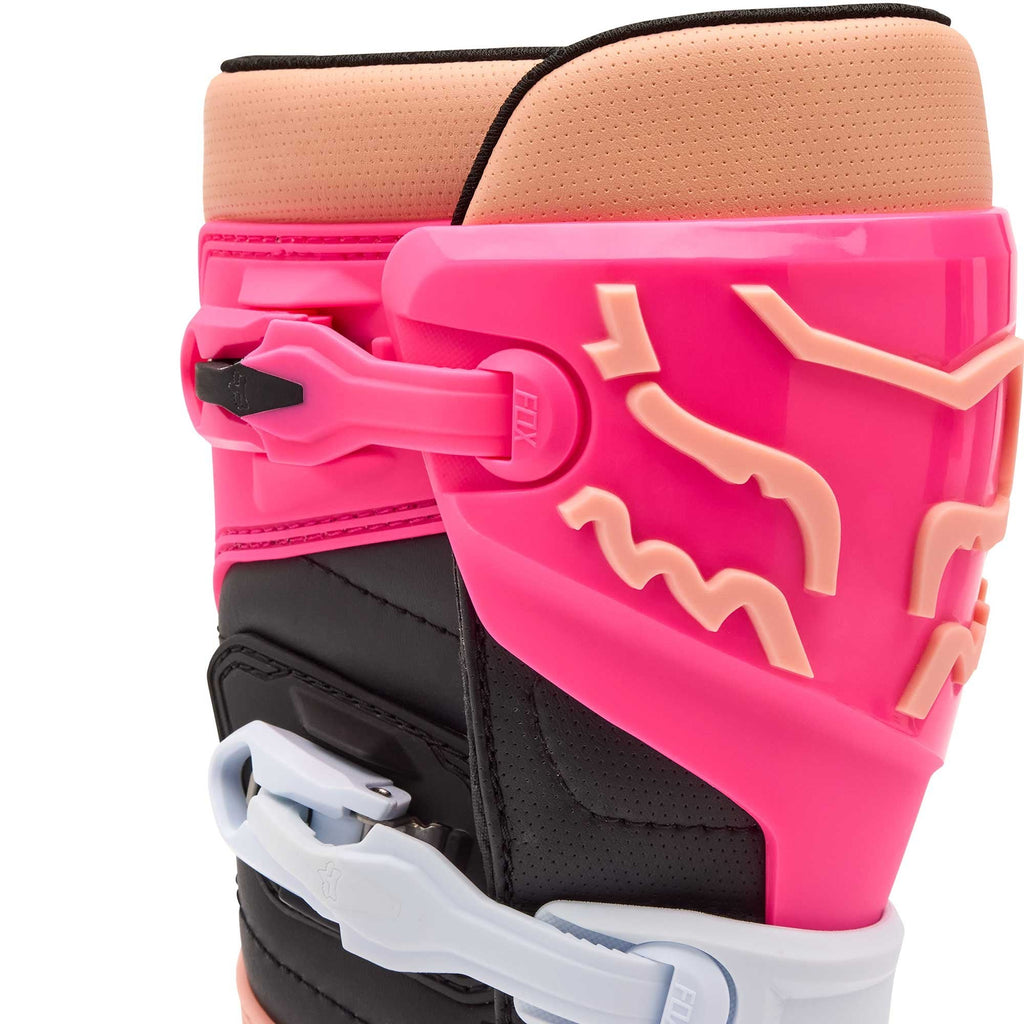 FOX Racing Women's MX Boots - COMP (Pink/Coral/Black/White)