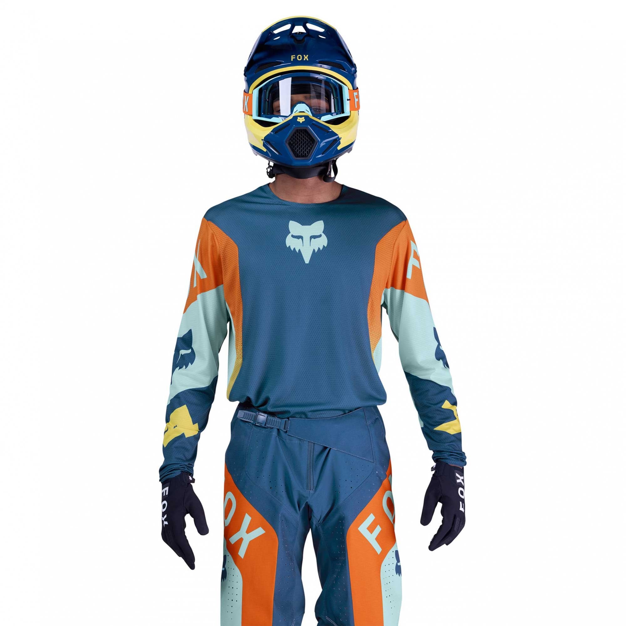 FOX Racing MX Jersey & Pant Kit Deal - 360 TINE (Twilight/Teal/Orange)