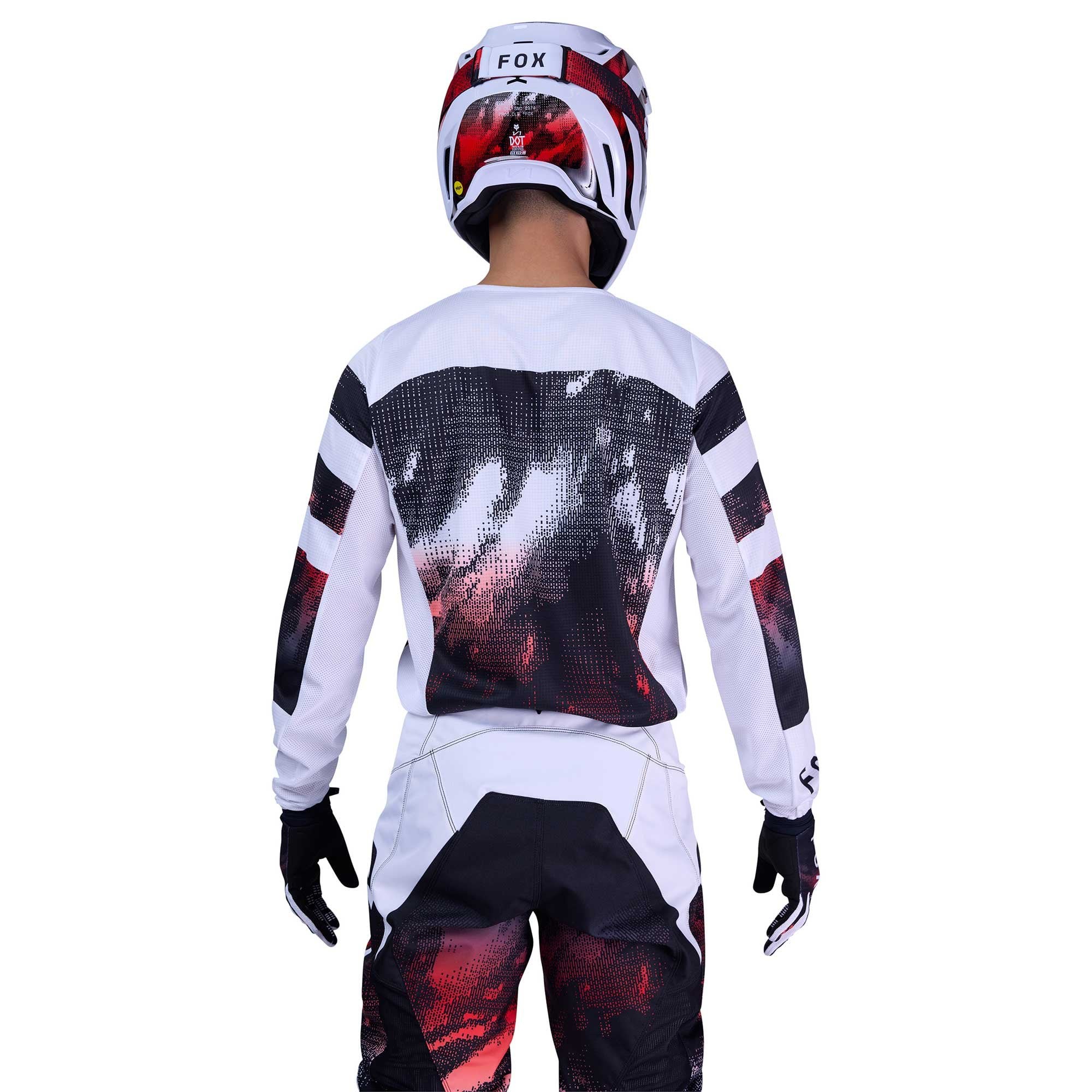 FOX Racing MX Jersey & Pant Kit Deal - 180 KAIROS (White/Fluo Red/Black)