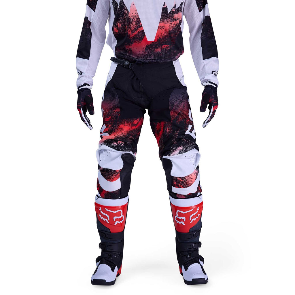 FOX Racing MX Jersey & Pant Kit Deal - 180 KAIROS (White/Fluo Red/Black)
