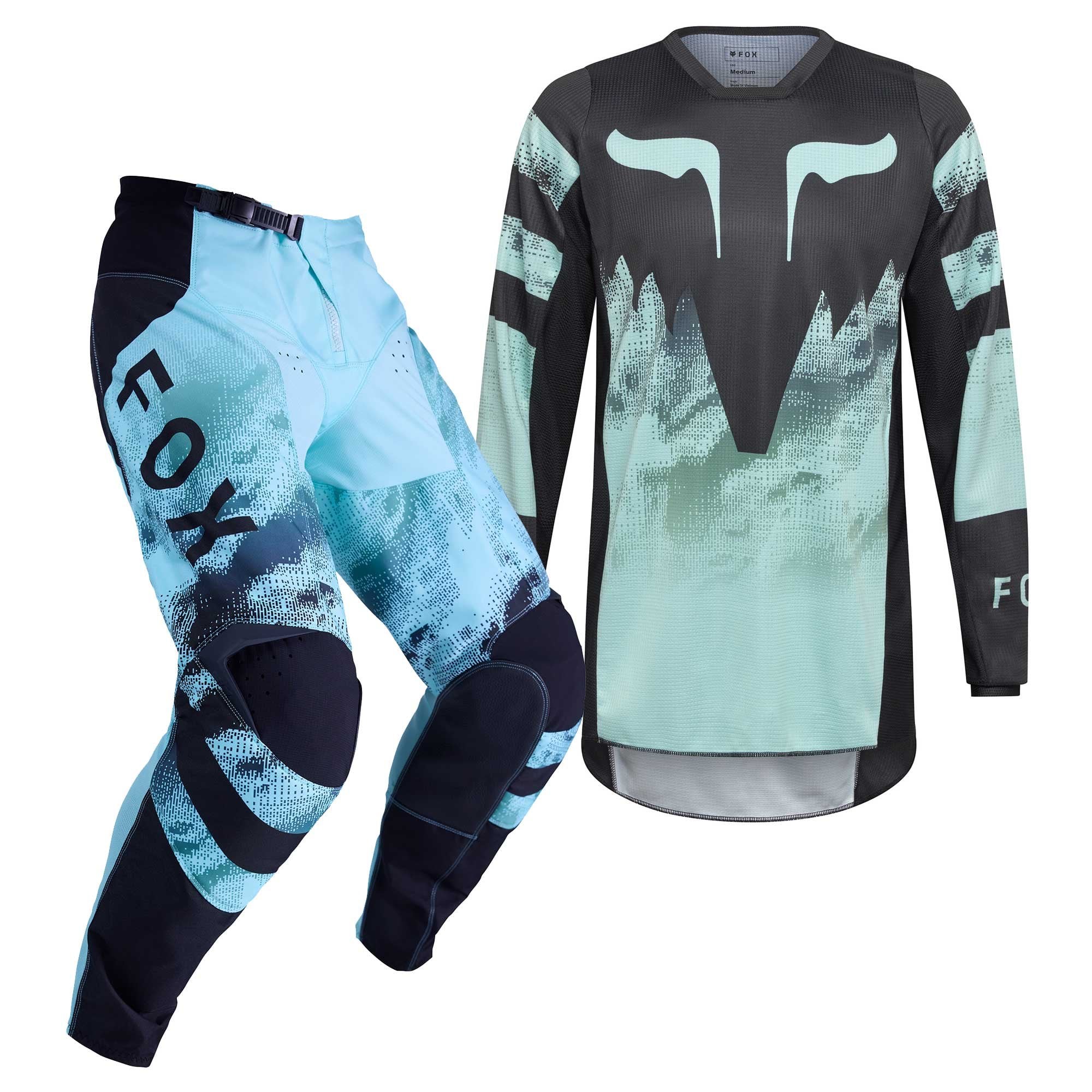 FOX Racing MX Jersey & Pant Kit Deal - 180 KAIROS (Turquoise/Teal/Black)