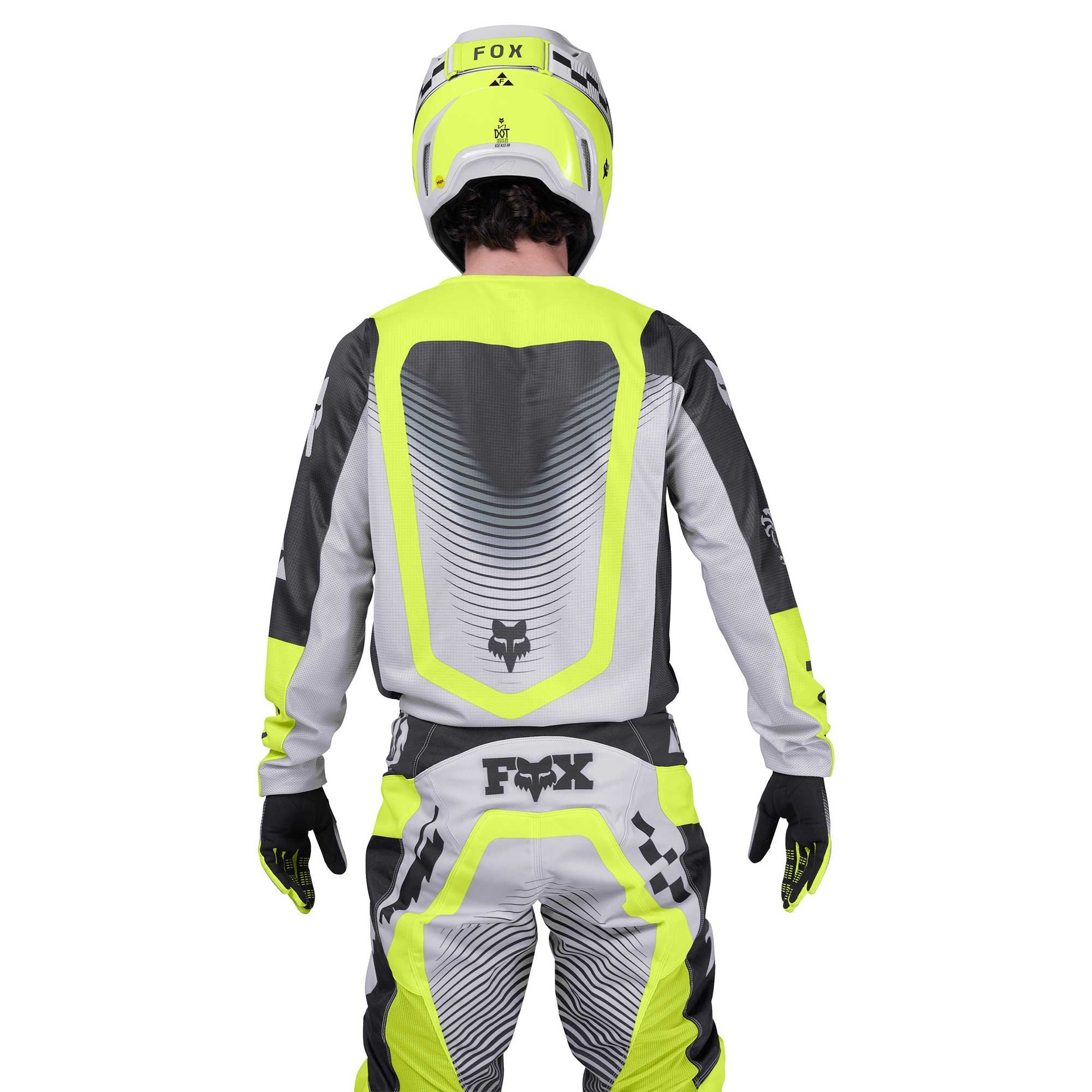 FOX Racing MX Jersey & Pant Kit Deal - 180 COLLECT (Grey/Fluo Yellow/Black)