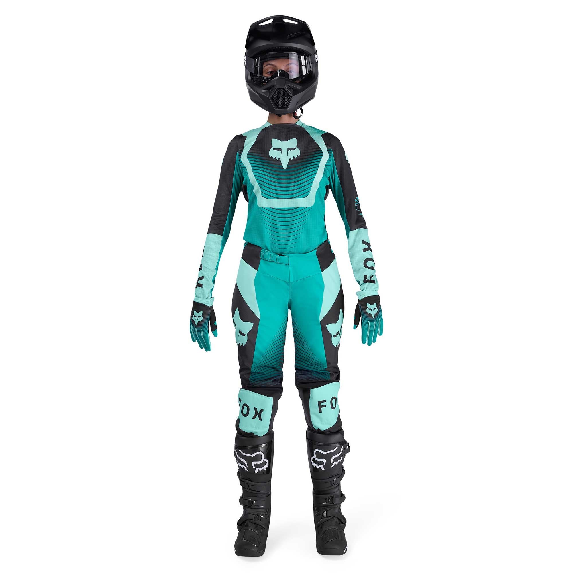 FOX Racing Women's MX Jersey & Pant Kit Deal - 180 COLLECT (Spearmint/Teal/Black)