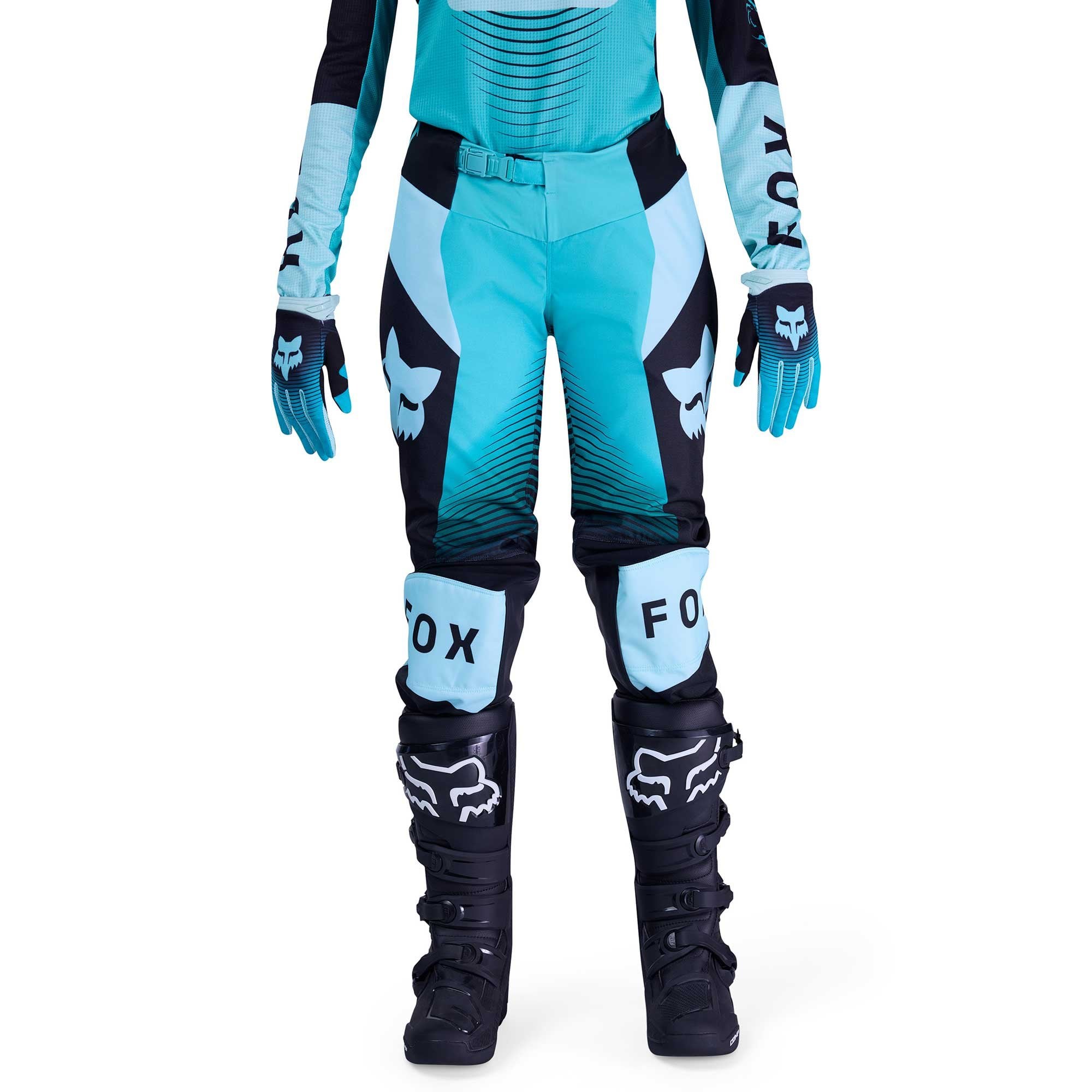 FOX Racing Women's MX Jersey & Pant Kit Deal - 180 COLLECT (Spearmint/Teal/Black)