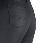 Oxford Women's Motorcycle Jegging - Armourlite (AA) Single Layer (Waxed Black) *Regular Leg*