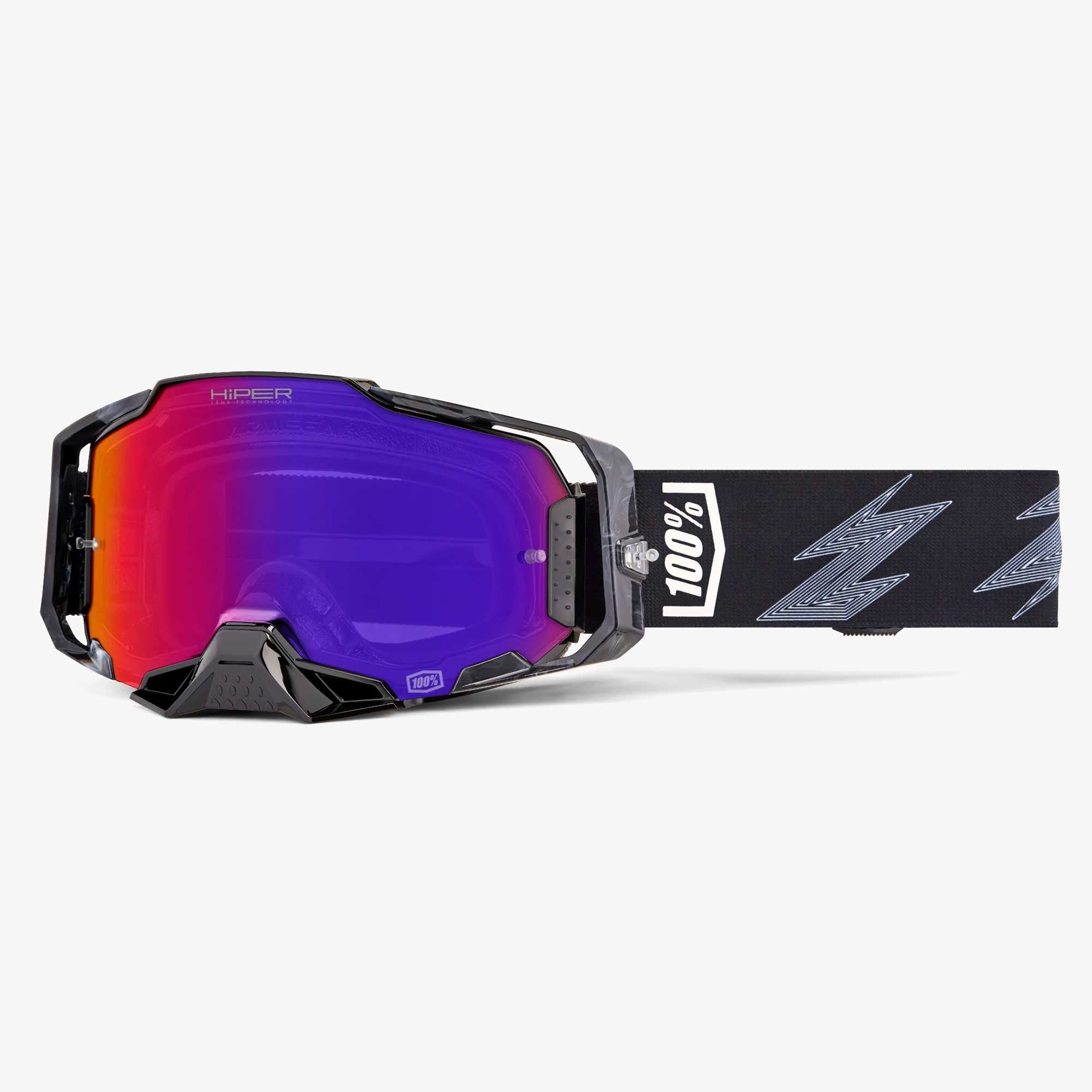 100% MX | MTB Goggles - Armega (CRENSHAW) HIPER Red/Blue Iridium Lens