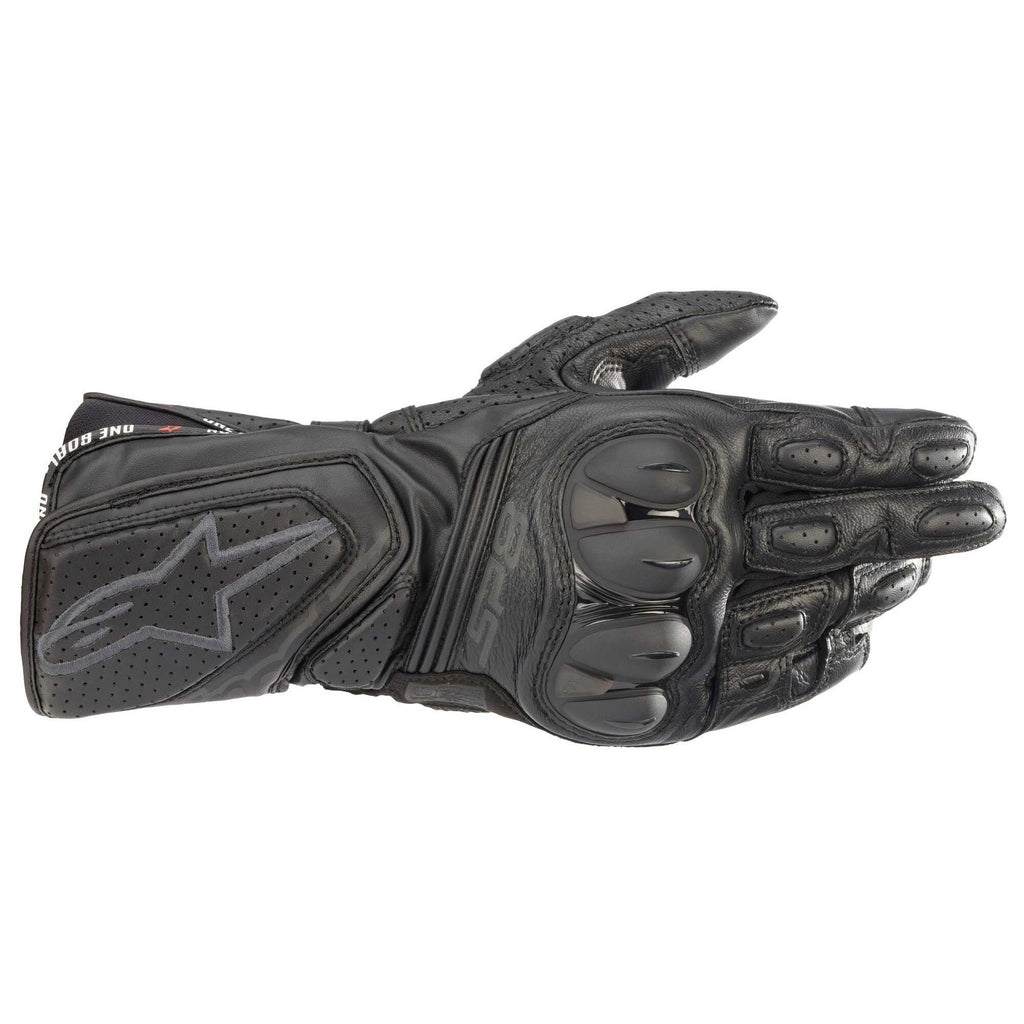 Alpinestars SP-8 V3 Motorcycle Sports Leather Gloves (Black/Black)