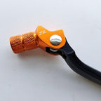 Zeta - Gear Lever - GPF501 - KTM SX85 18-27, SX125/150 17-22, EXC150 17-23, XC-W125/150 17-22, Husqvarna TC85 18-27, TC125 17-22, TE150 17-23, TX125 17-23, Gas Gas MC85 21-27, MC125 21-23 - Black w/Orange