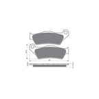 Gold Fren - Brake Pads - GF031/FA181/DP617