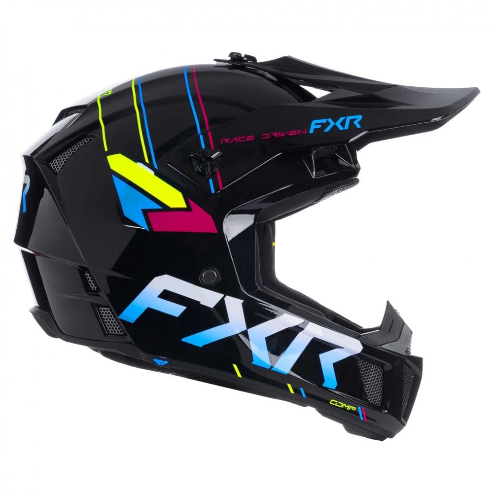 FXR (MX26) Youth Helmet - Clutch (Black/Rave)