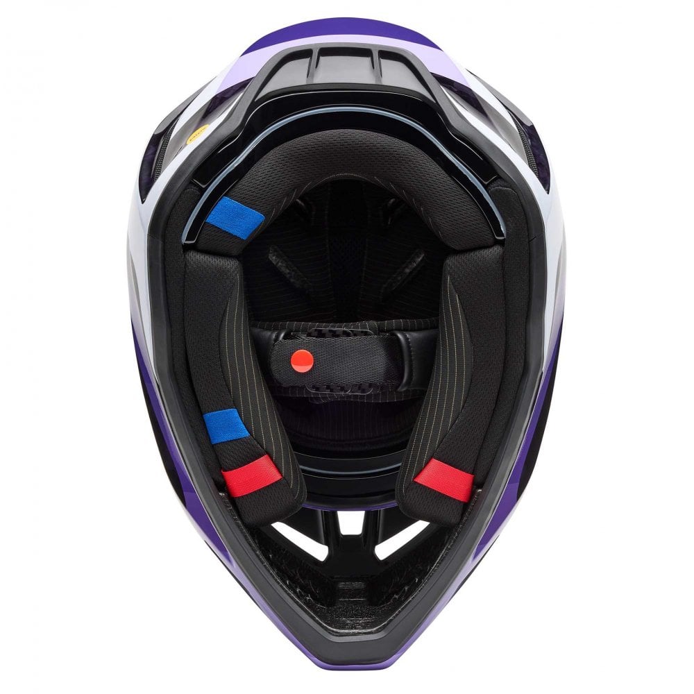 FOX Racing MX | Enduro Helmet - V3 RS Carbon GRID (Black/Purple)