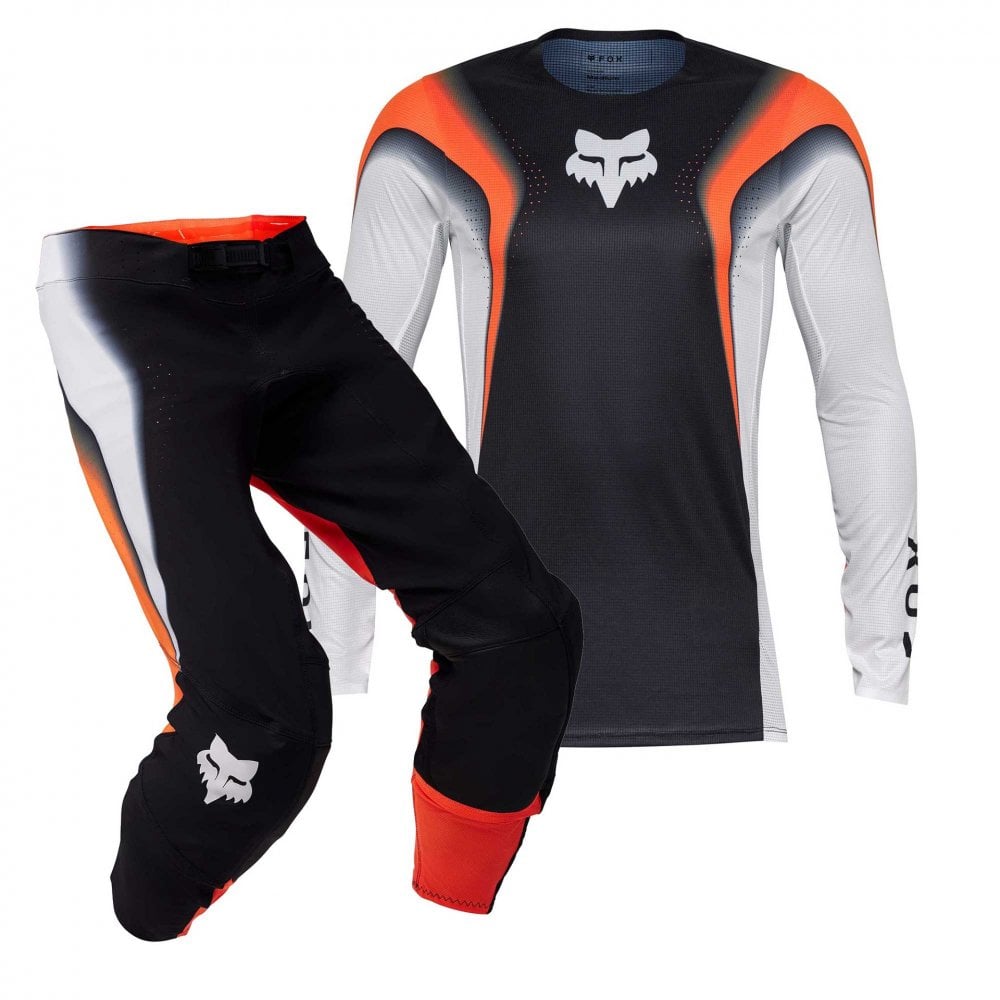 FOX (SALE) MX Jersey & Pant Kit Deal - FlexAir INFINITE (Black/Fluo Orange)