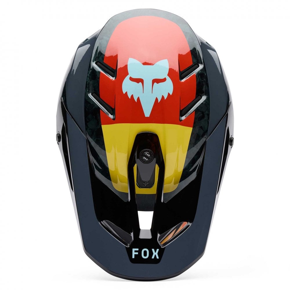 FOX Racing MX | Enduro Helmet - V3 RS Carbon GRID (Black/Orange)