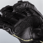 RST Motorcycle Sports Leather Short Gloves - Tractech Evo Short CE (Black/Black)