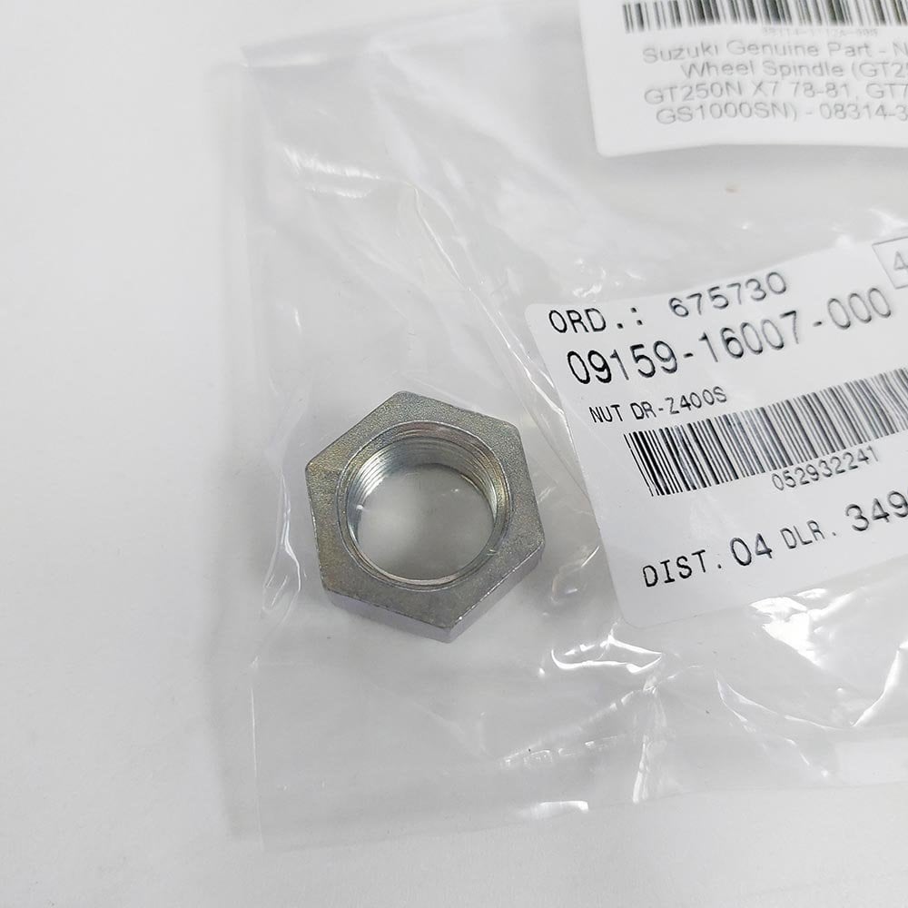 Suzuki Genuine Part - Nut, Rear Swing Arm (RMZ250 07-25, RMZ450 05-25 RM125 92-08, RM250 90-08) - 09159-16007-000