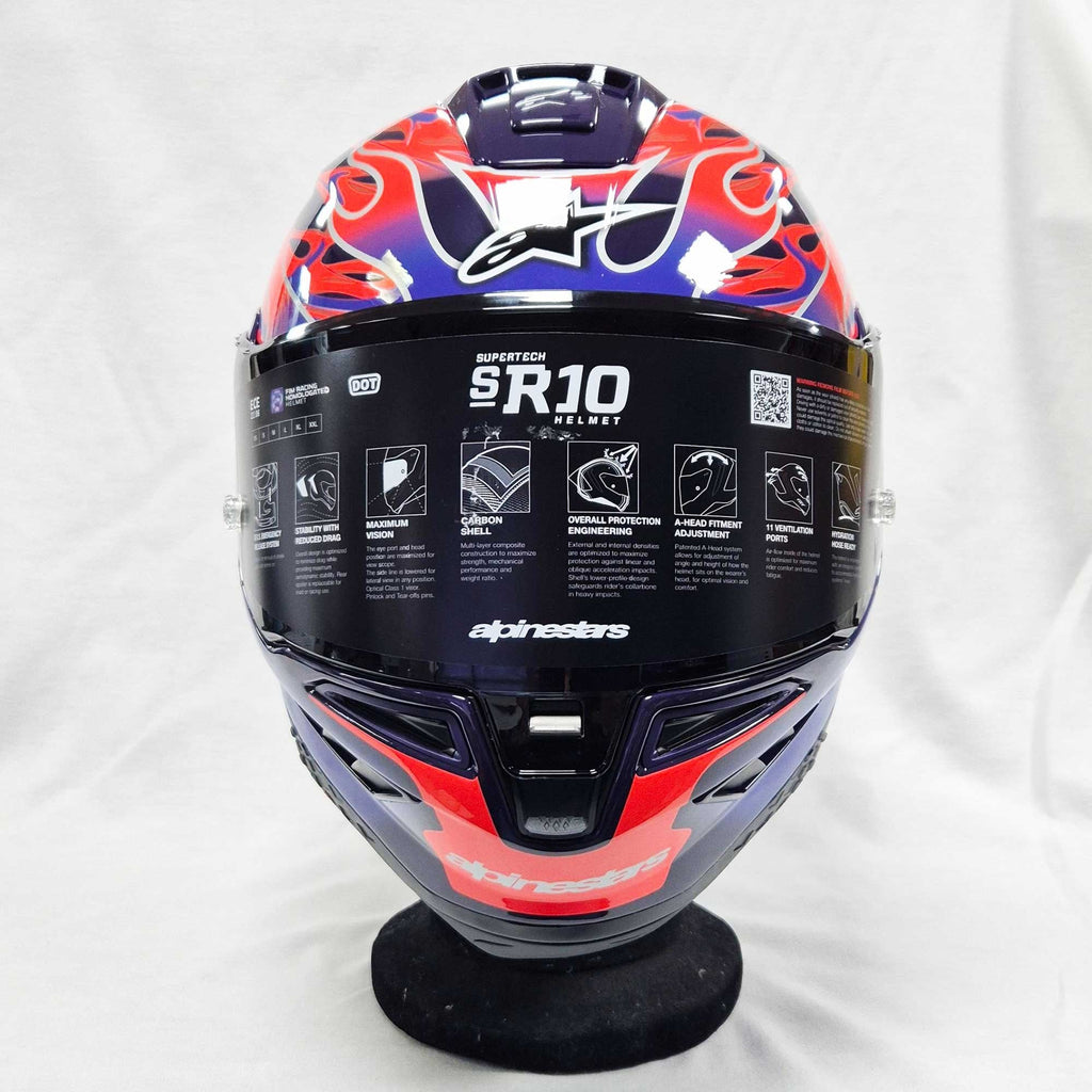 Alpinestars (Limited Edition) Helmet - Supertech S-R10 FLYTE Jorge martin (Purple/Red/White/Black Gloss)