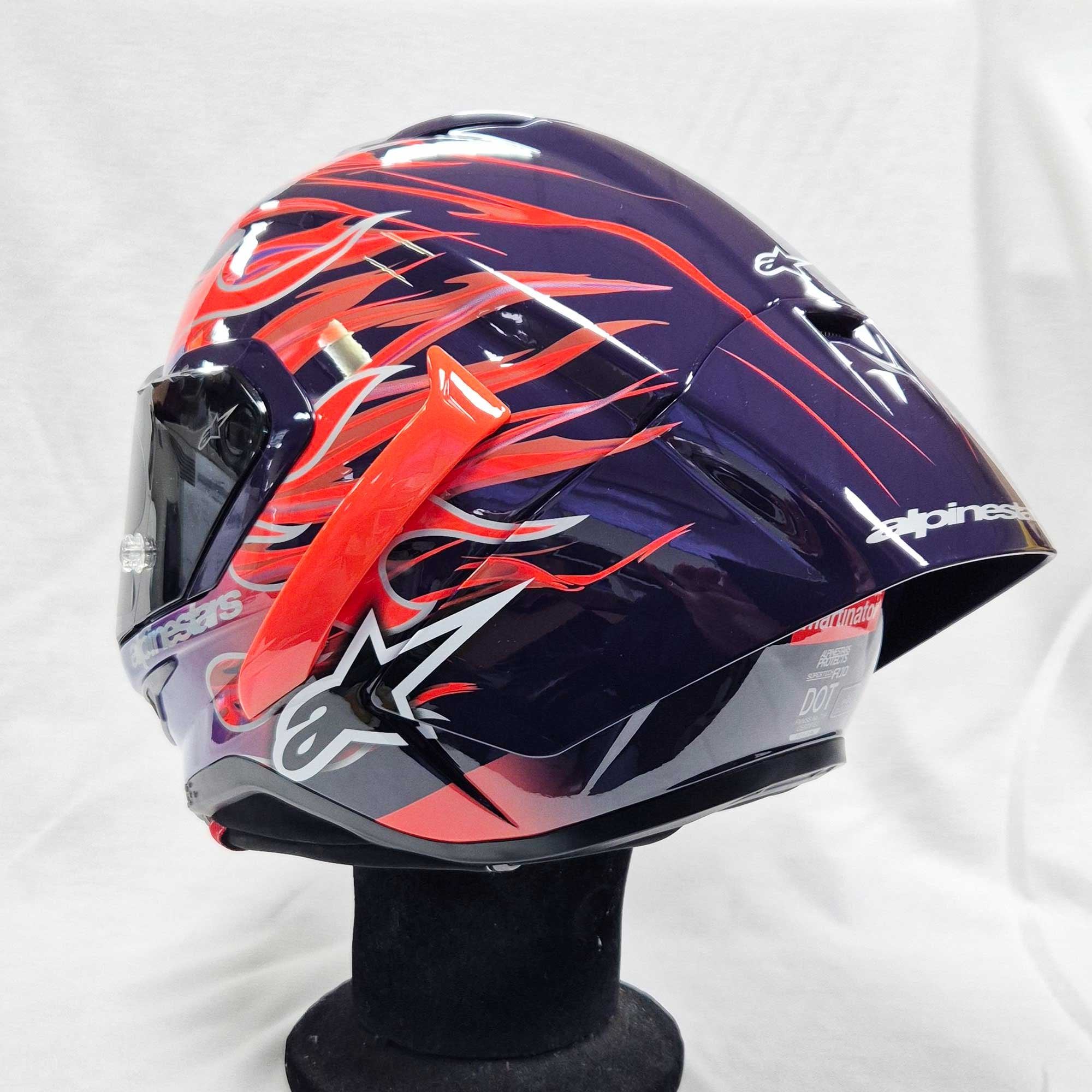 Alpinestars (Limited Edition) Helmet - Supertech S-R10 FLYTE Jorge martin (Purple/Red/White/Black Gloss)
