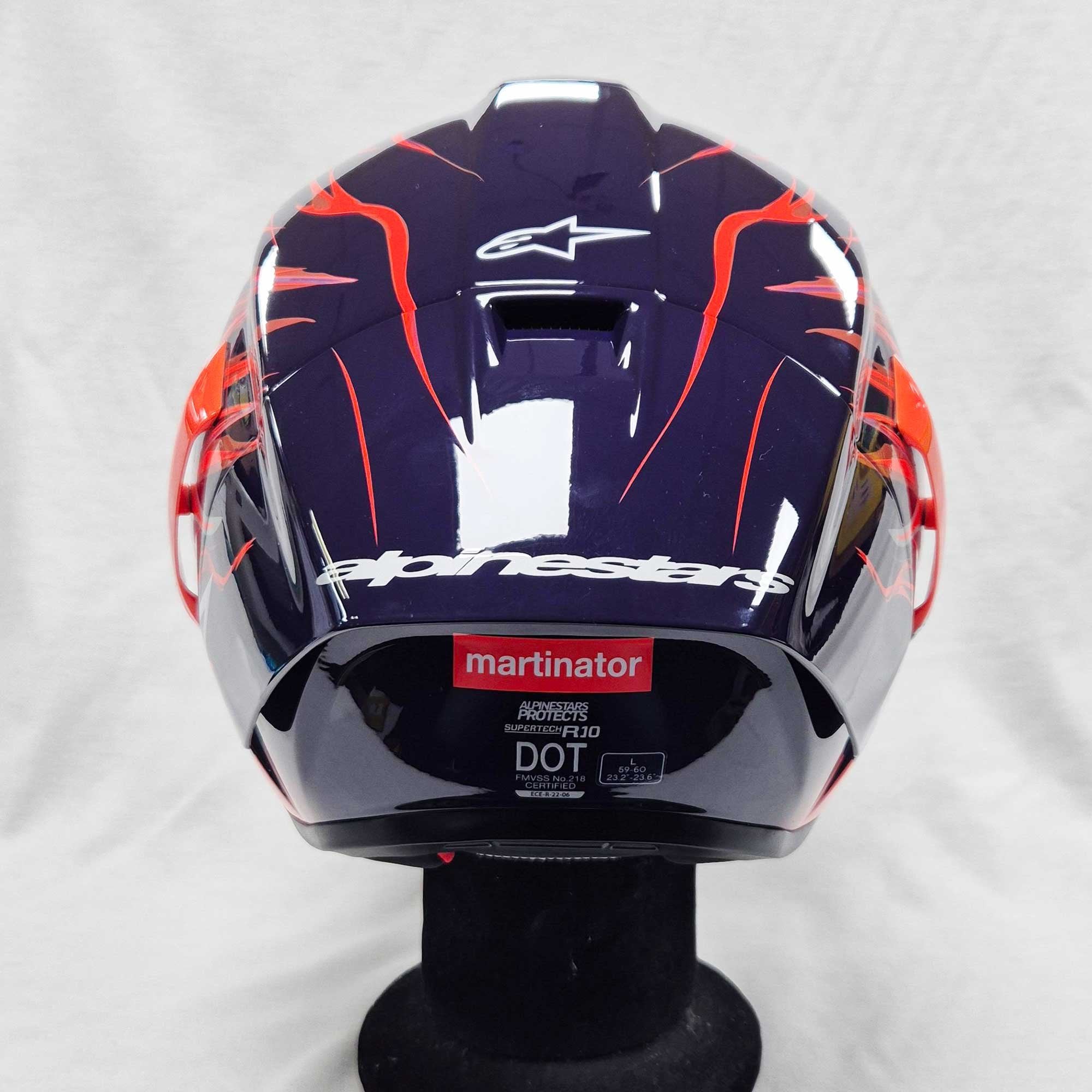 Alpinestars (Limited Edition) Helmet - Supertech S-R10 FLYTE Jorge martin (Purple/Red/White/Black Gloss)